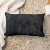 青いプラスチック容器に青と緑のスティック ランバークッション (ブランケット)