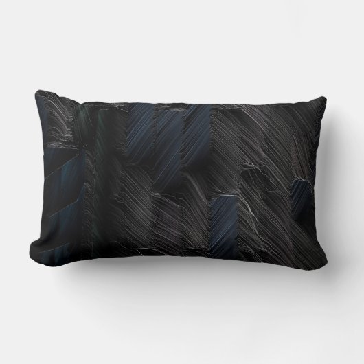 青いプラスチック容器に青と緑のスティック ランバークッション (正面)