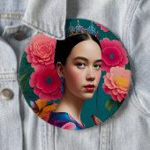 青いプリンセス 缶バッジ (インサイチュ)