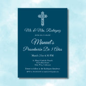 青いプレゼント３歳メキシカン３歳誕生日 招待状