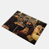 青いプレート2 ドアマット (アングル)