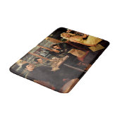 青いプレート2 バスマット (アングル)