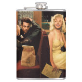 青いプレート2 フラスク (正面)