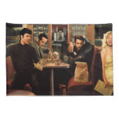 青いプレート2 枕カバー (裏面-右)