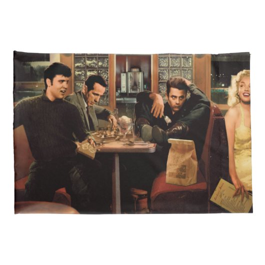 青いプレート2 枕カバー (裏面-右)