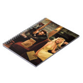 青いプレート ノートブック (左側)