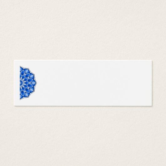 青いプロファイルカードのマンダラ (正面)