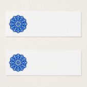 青いプロファイルカードのマンダラ (正面&裏面)