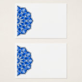 青いプロファイルカードのマンダラ (正面&裏面)