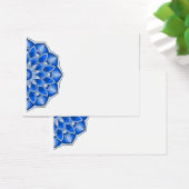 青いプロファイルカードのマンダラ (デスク)