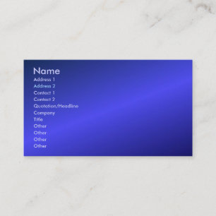 青いプロフィールカード 名刺