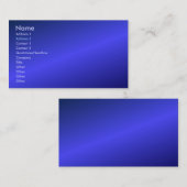 青いプロフィールカード 名刺 (正面/裏面)