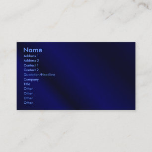青いプロフィールカード 名刺
