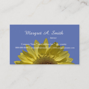 青いプロフェッショナル 名刺