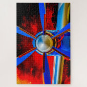 青いプロペラ、赤い空 ジグソーパズル (縦)