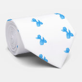 青いプードル ネクタイ (ロール)