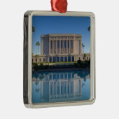 青いプールに反射するメサ寺院 メタルオーナメント (右)