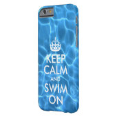 青いプールの保水は穏やかで泳ぐ Case-Mate iPhoneケース (裏面左)