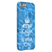 青いプールの保水は穏やかで泳ぐ Case-Mate iPhoneケース (裏面/右)
