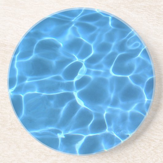 青いプールパターン コースター (正面)