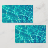 青いプール水は名刺を波立てます 名刺 (正面/裏面)