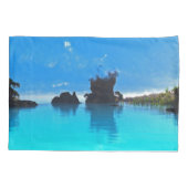 青いプール 枕カバー (裏面)