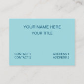 青いプ市松模様にライド模様 名刺 (裏面)