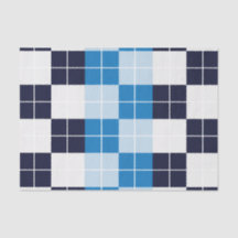 青いプ市松模様にライド模様