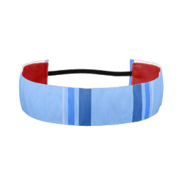 青いヘッドバンド アスレチックヘッドバンド