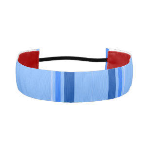 青いヘッドバンド アスレチックヘッドバンド