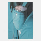 青いヘッドライト キッチンタオル (縦)