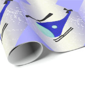 青いヘリコプター ラッピングペーパー (ロールコーナー)