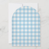 青いベイビーボーイマラードダックのファーストバースデー 招待状 (裏面)