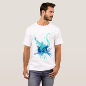 青いベクトル Tシャツ (正面フル)