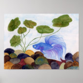 青いベタ ポスター (正面)