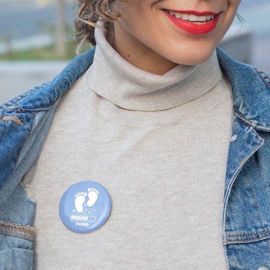 青いベビーのロード 缶バッジ