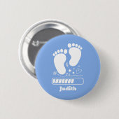 青いベビーのロード 缶バッジ (正面&裏面)