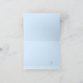 青いベビーの足跡 – サンキュー (内部)