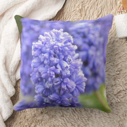 青いベル クッション (ブランケット)