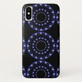 青いペイズリーのapple iphoneケース Case-Mate iPhoneケース (裏面)