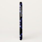 青いペイズリーのapple iphoneケース Case-Mate iPhoneケース (裏面/左)