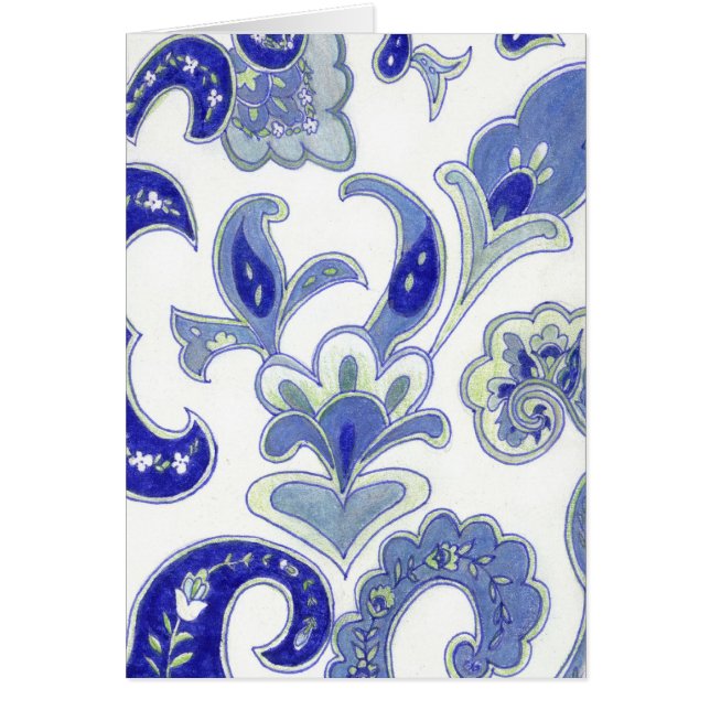 青いペイズリー (正面)