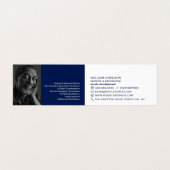 青いペイントブラシ、画家&デコレーターの写真 名刺 (内部フラット)