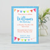 青いペナントパーティーの招待状 招待状 (スタンド正面)