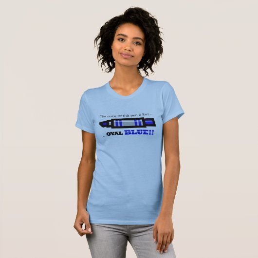 青いペンのベビードールのTシャツ Tシャツ (正面フル)