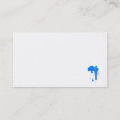 青いペンキの汚れ名刺 名刺 (裏面)