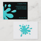 青いペンキSplodge 名刺 (正面/裏面)