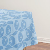 青いペンギンパターン背景 テーブルクロス (インサイチュ)