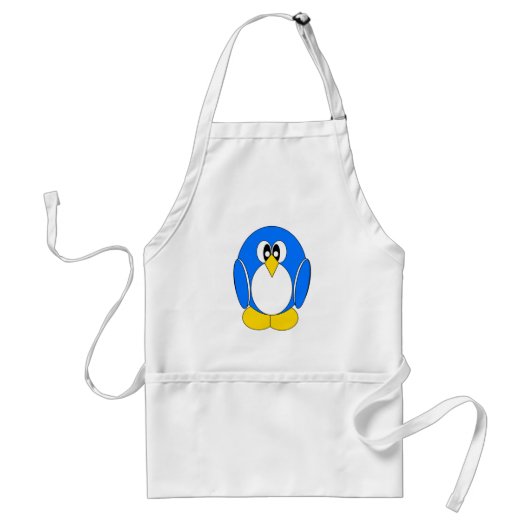 青いペンギン スタンダードエプロン (正面)