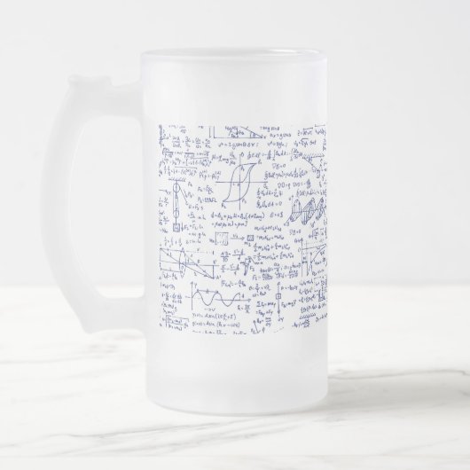 青いペン//の物理学の同等化 フロストグラスビールジョッキ (左)